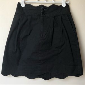 Scalloped Miniskirt